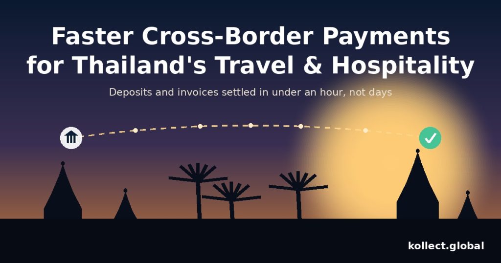 Faster cross-border payments for Thailand's travel and hospitality businesses